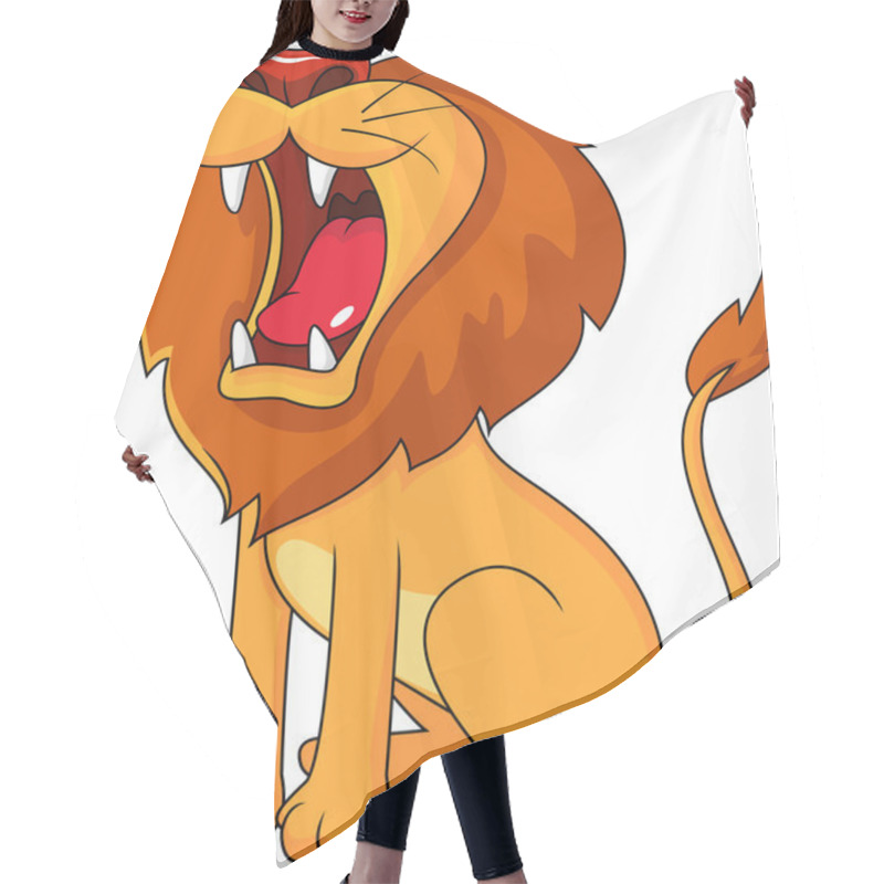 Personality  Lion Roaring Hair Cutting Cape