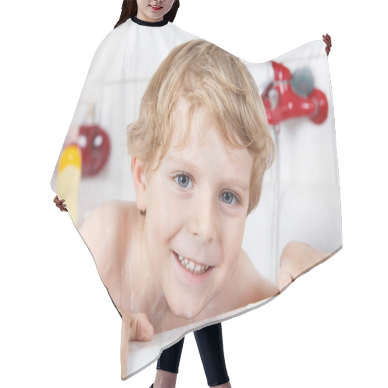 Personality  Cute Little Toddler Boy Of Two Years Having Fun By Taking Bath I Hair Cutting Cape