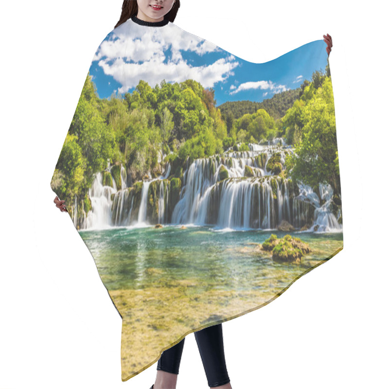 Personality  Waterfall In Krka National Park -Dalmatia, Croatia Hair Cutting Cape