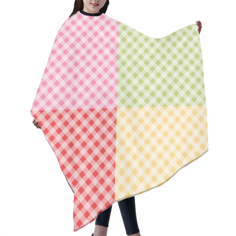 Personality  Retro Gingham Background Hair Cutting Cape