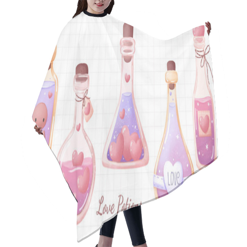 Personality  Cute Love Potions Collection Pt 02 Hair Cutting Cape