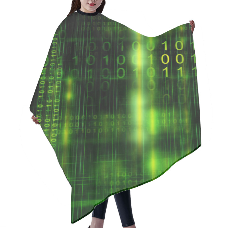 Personality  Binary Code Hair Cutting Cape