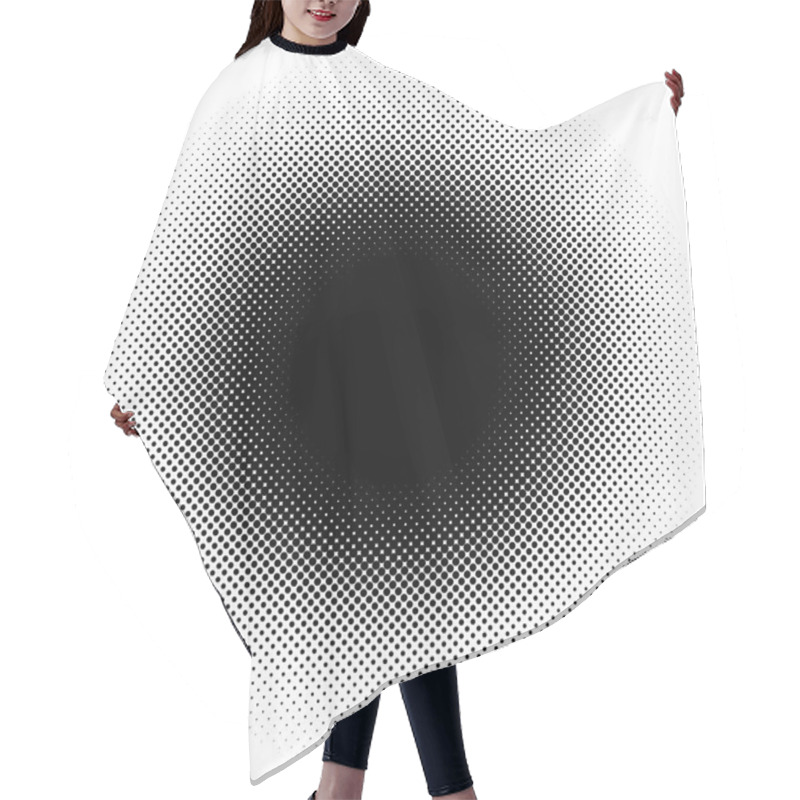 Personality  Circle Gradient Specks Hair Cutting Cape