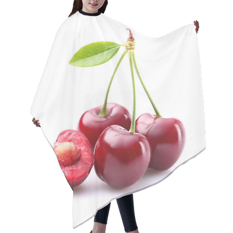 Personality  Ripe Cherries With Leaf Hair Cutting Cape