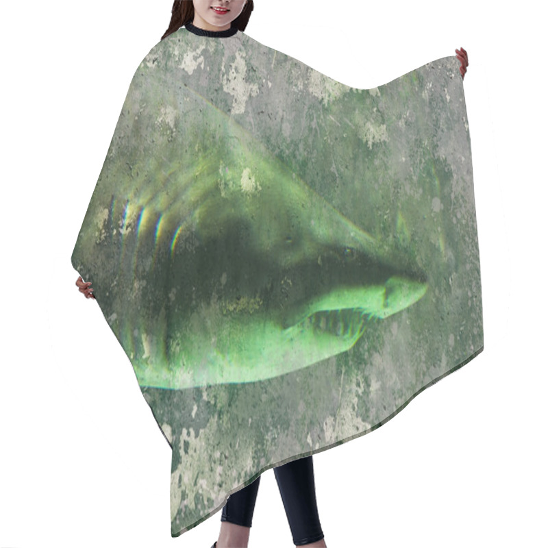 Personality  Shark, Artistic Background Textures Hair Cutting Cape