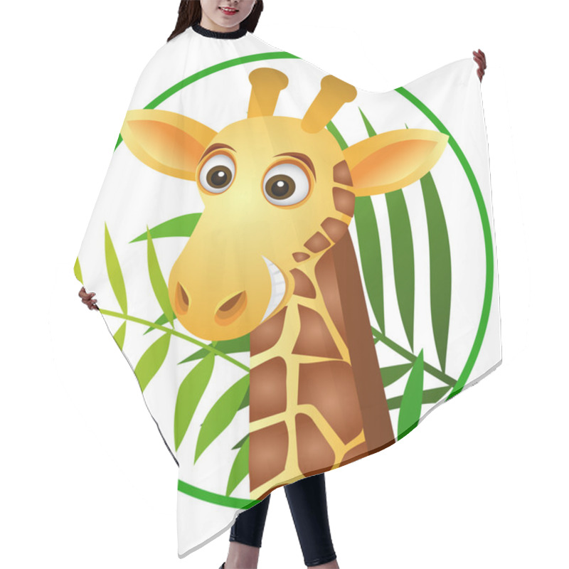 Personality  Cute Giraffe Cartoon Hair Cutting Cape