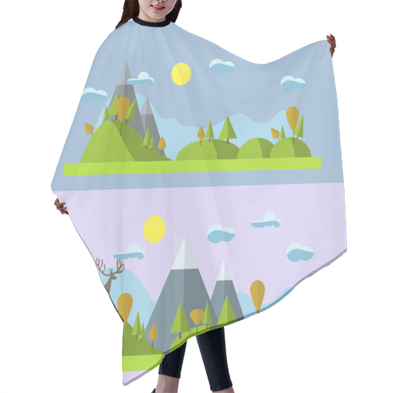 Personality  Autumn Nature Design Hair Cutting Cape