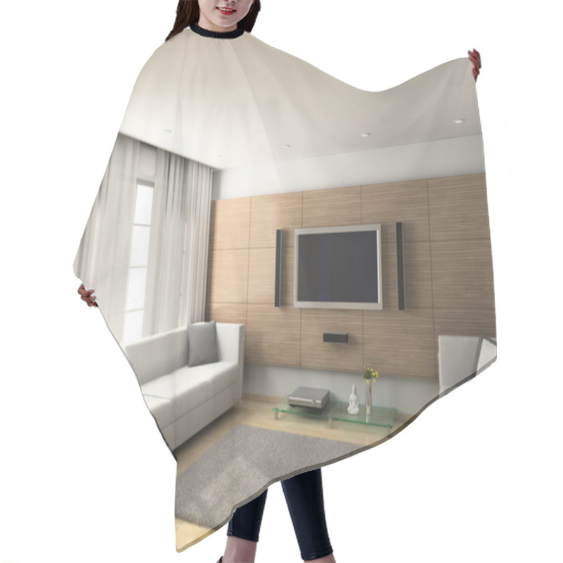 Personality  Modern Interior Of Living-room Hair Cutting Cape