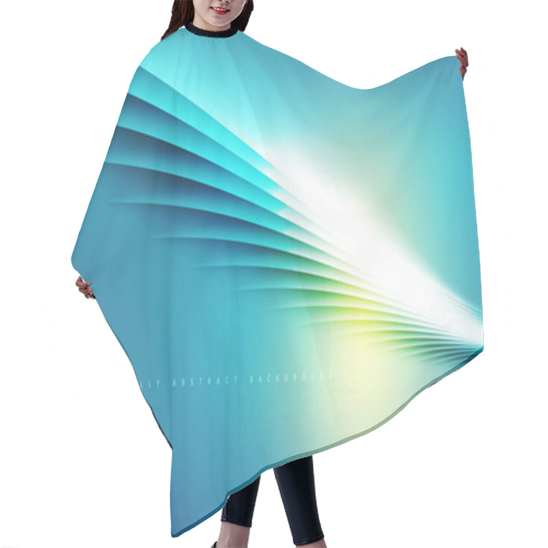 Personality  Abstract Template Design In Vector Hair Cutting Cape