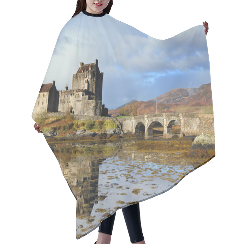 Personality  Eilean Donan Castle At Dusk Hair Cutting Cape