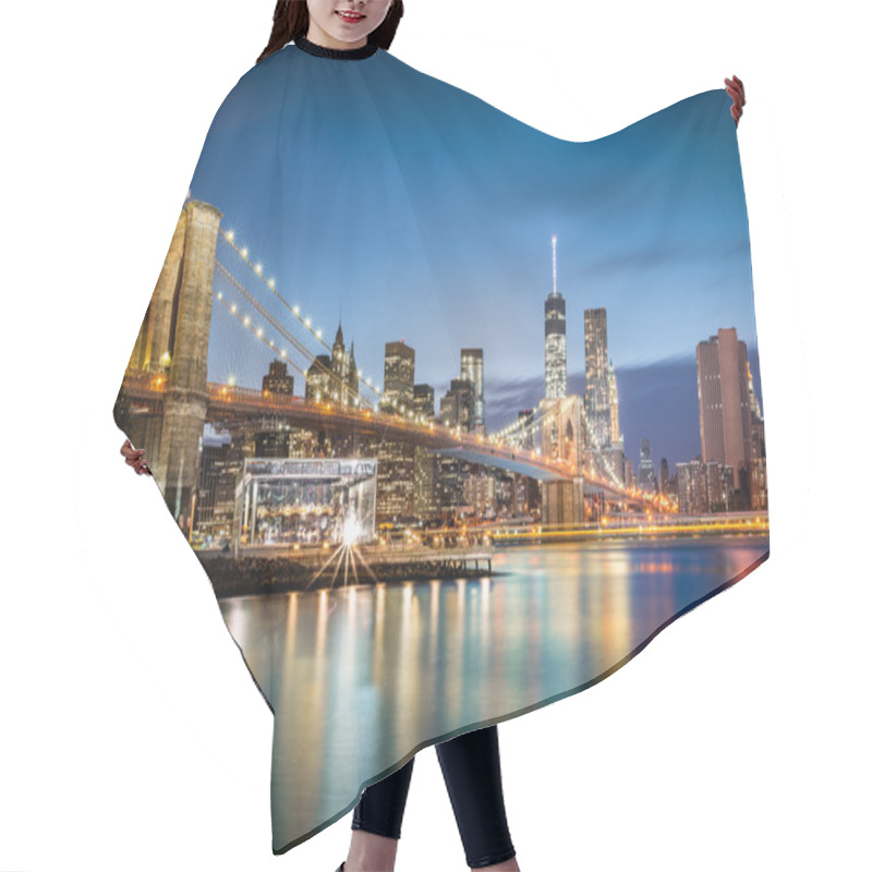 Personality  Lower Manhattan Skyline Hair Cutting Cape