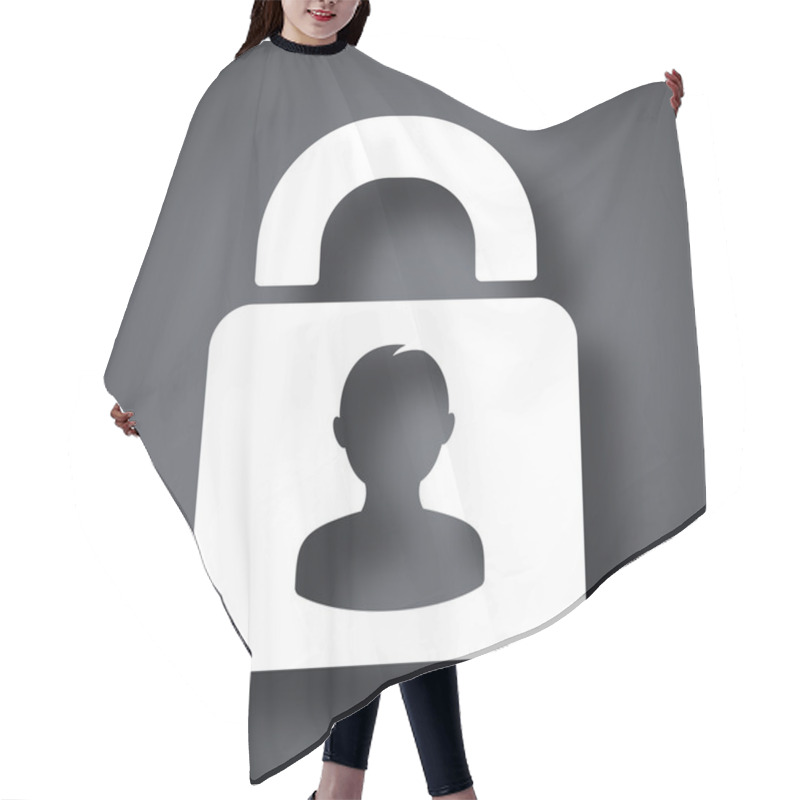 Personality  User Login Or Authenticate Icon Hair Cutting Cape