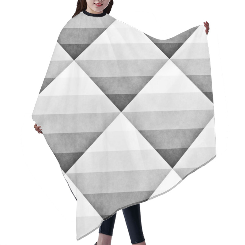 Personality  Seamless Gradient Rhombus Grid Pattern. Abstract Geometric Background Design Hair Cutting Cape