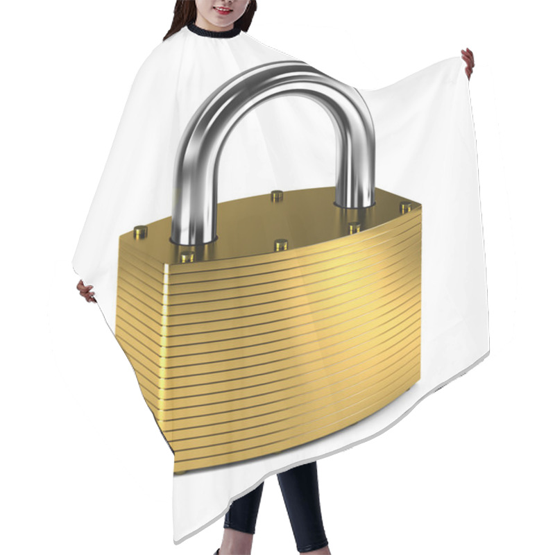 Personality  Padlock Hair Cutting Cape