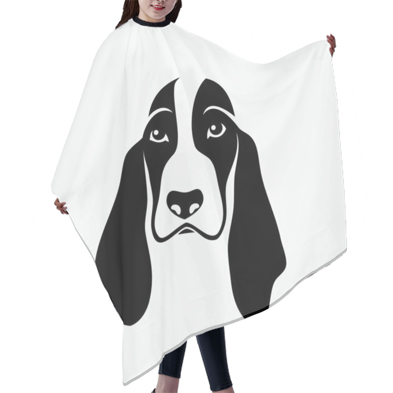 Personality  Basset Hound Dog Hair Cutting Cape