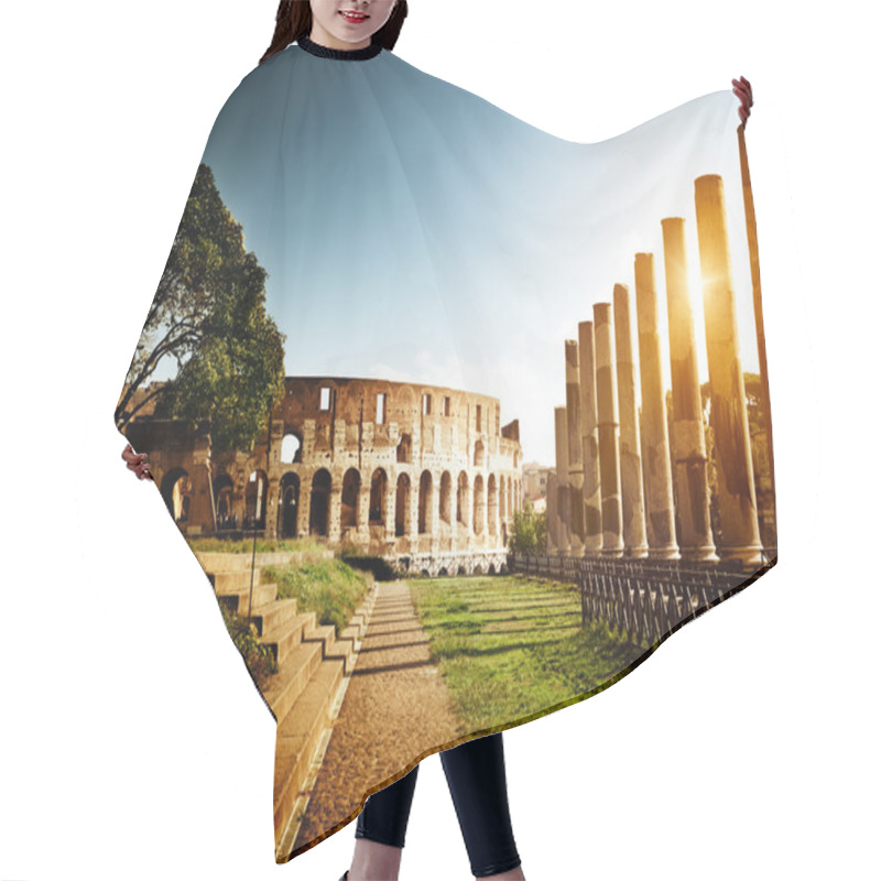 Personality  Colosseum In Rome, Italy Hair Cutting Cape