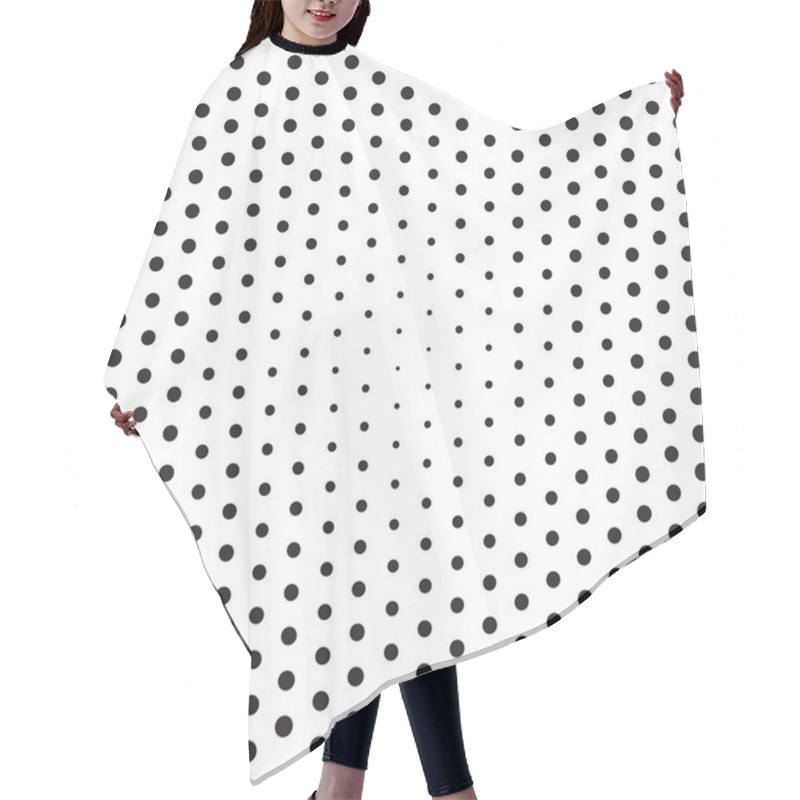 Personality  Abstract Pop Art Dotted Pattern Hair Cutting Cape