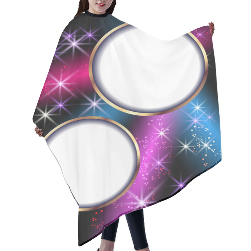 Personality  Glowing Background With Signboard Hair Cutting Cape