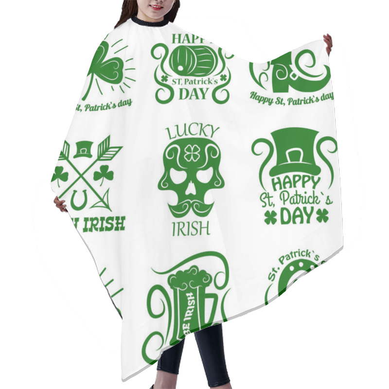 Personality  Saint Patrick Logos Set  Hair Cutting Cape