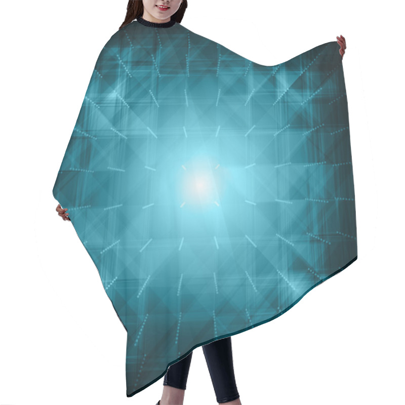 Personality  Abstract Mesh Background Hair Cutting Cape