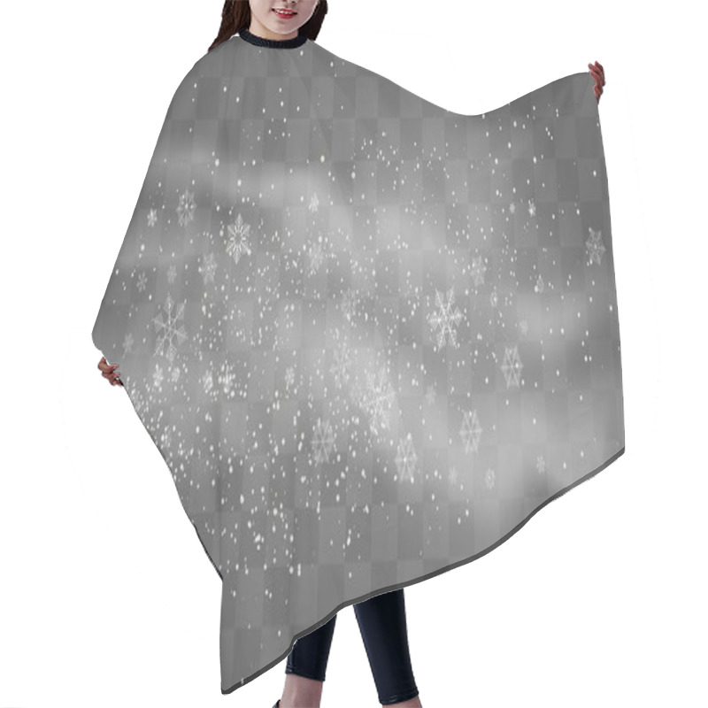 Personality  Snow Cloud Wind On Transparent Hair Cutting Cape