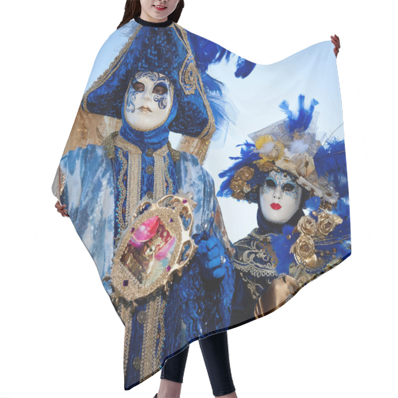 Personality  Venetian Carnival Mask, Venice, Italy Hair Cutting Cape