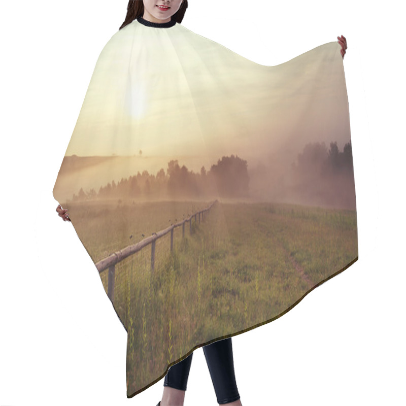 Personality  Majestic Sunset In The Mountains Landscape Hair Cutting Cape