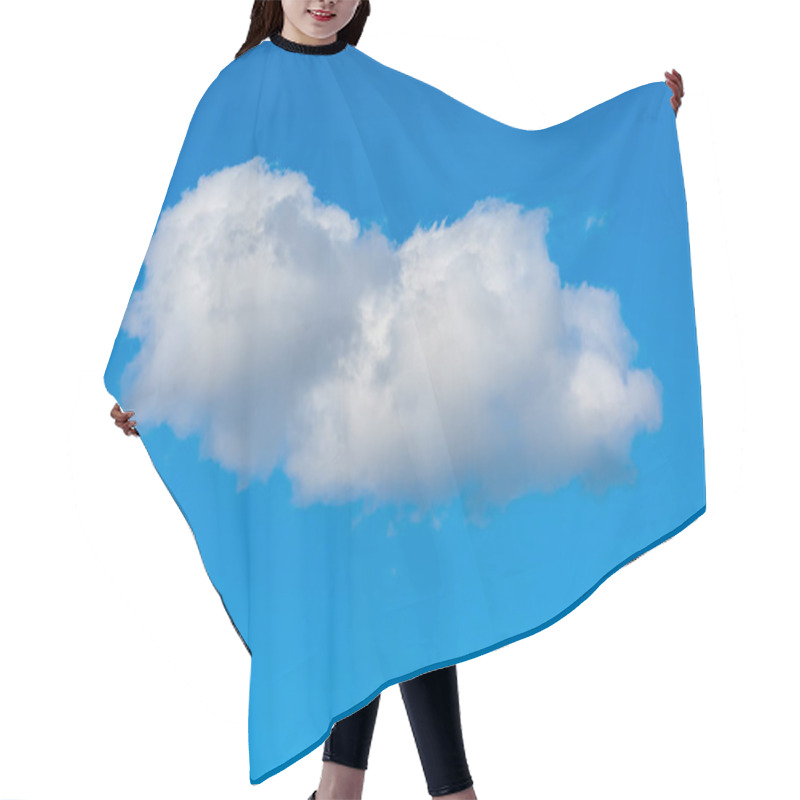 Personality  White Cumulus Cloud Against The Blue Sky. Image For Design And Project. Hair Cutting Cape