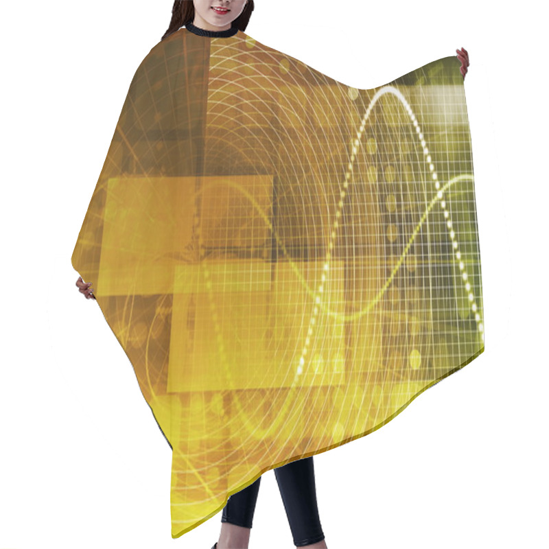 Personality  Futuristic Interface Hair Cutting Cape