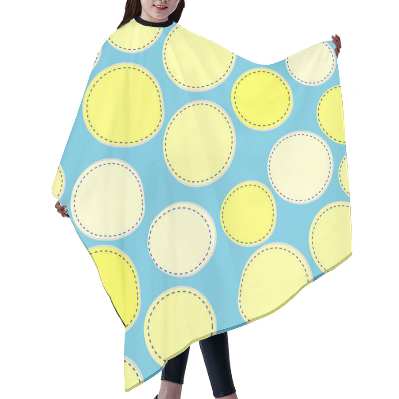 Personality  Abstract Network With Dots And Lines, Seamless Background Hair Cutting Cape