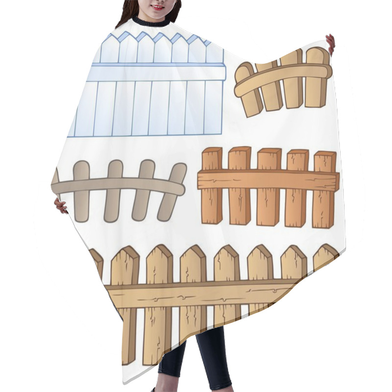 Personality  Cartoon Fences Collection Hair Cutting Cape