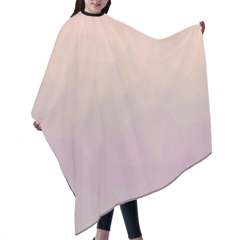 Personality  Abstract Geometric Pink Pastel Background With Poly Pattern Hair Cutting Cape