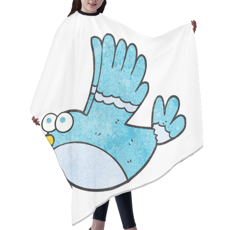 Personality  Textured Cartoon Flying Bird Hair Cutting Cape