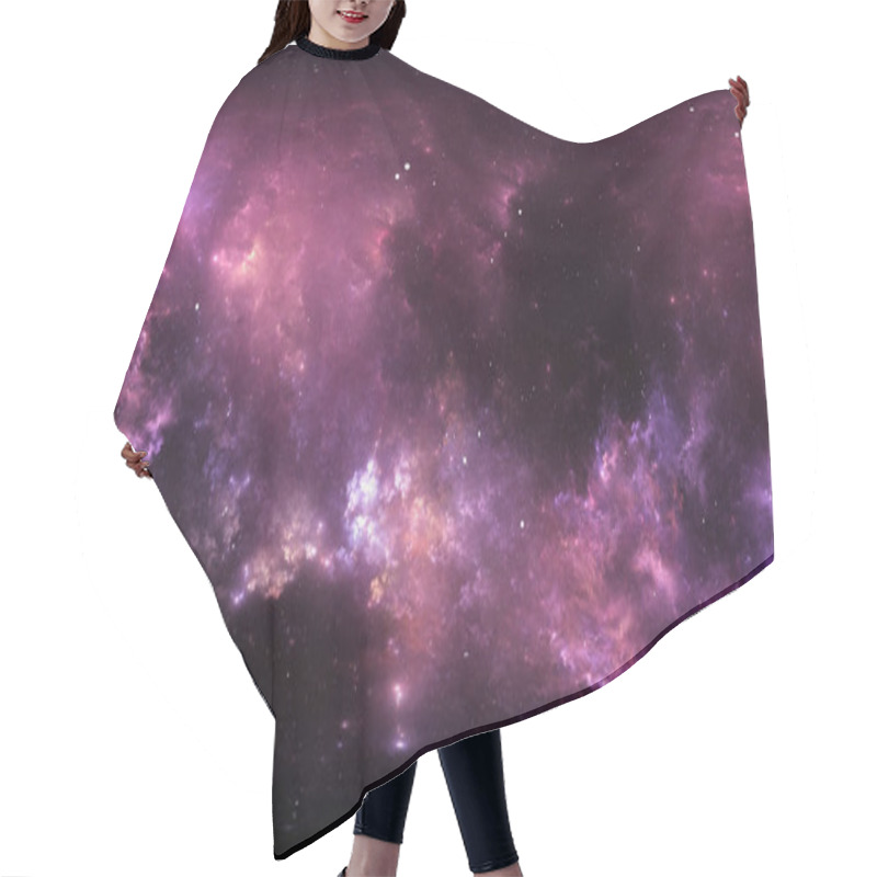 Personality  360 Degree Interstellar Cloud Of Dust And Gas. Space Background With Nebula And Stars. Glowing Nebula, Equirectangular Projection, Environment Map. HDRI Spherical Panorama. 3d Illustration Hair Cutting Cape