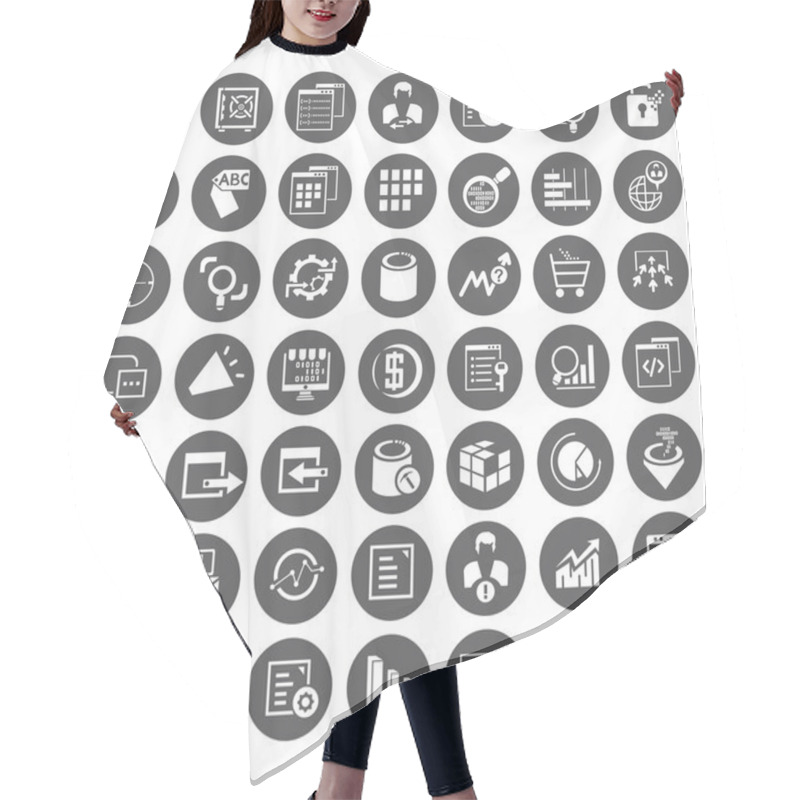 Personality  Big Data Icons, Data Management Icons Hair Cutting Cape