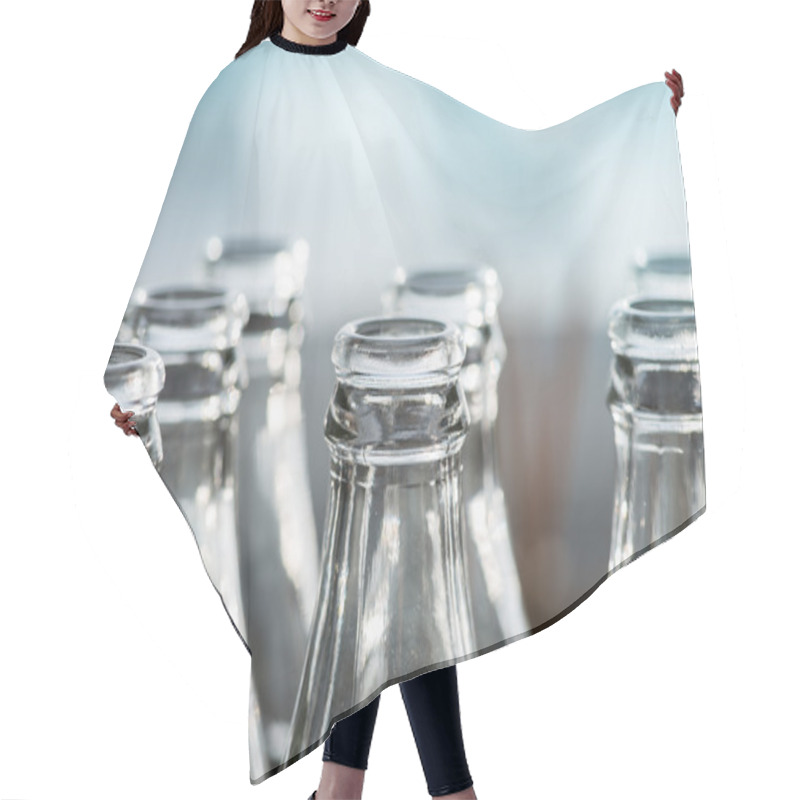 Personality  Clear Glass Bottles In The Sun Hair Cutting Cape