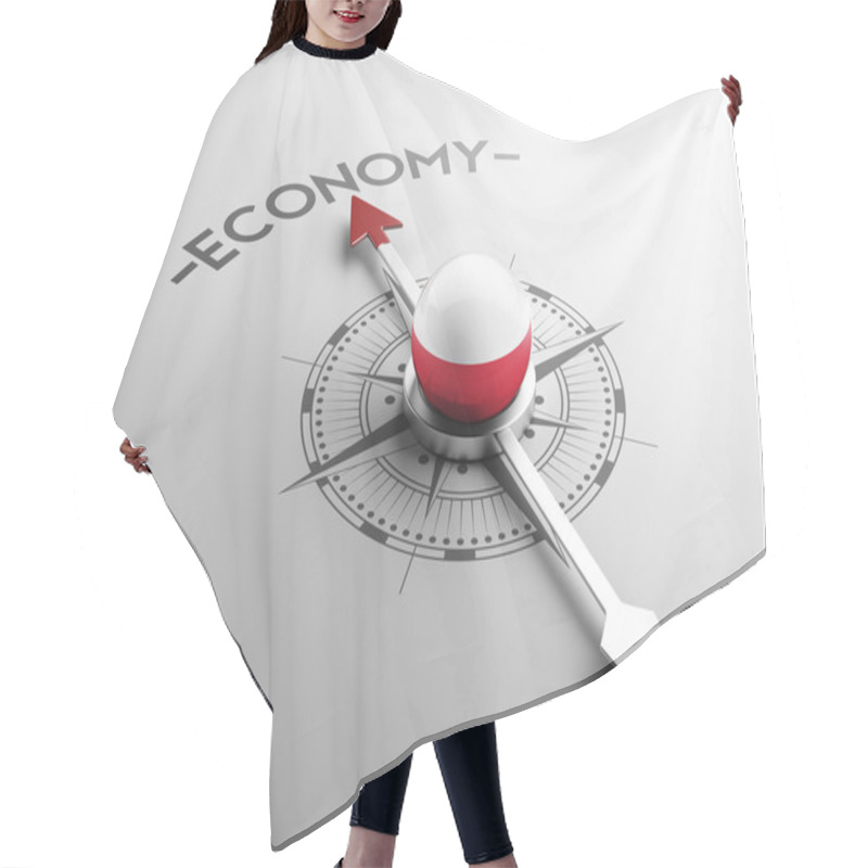 Personality  Poland Economy Concept Hair Cutting Cape