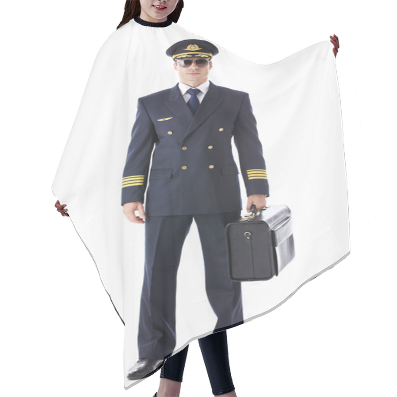 Personality  A Pilot In Uniform Hair Cutting Cape