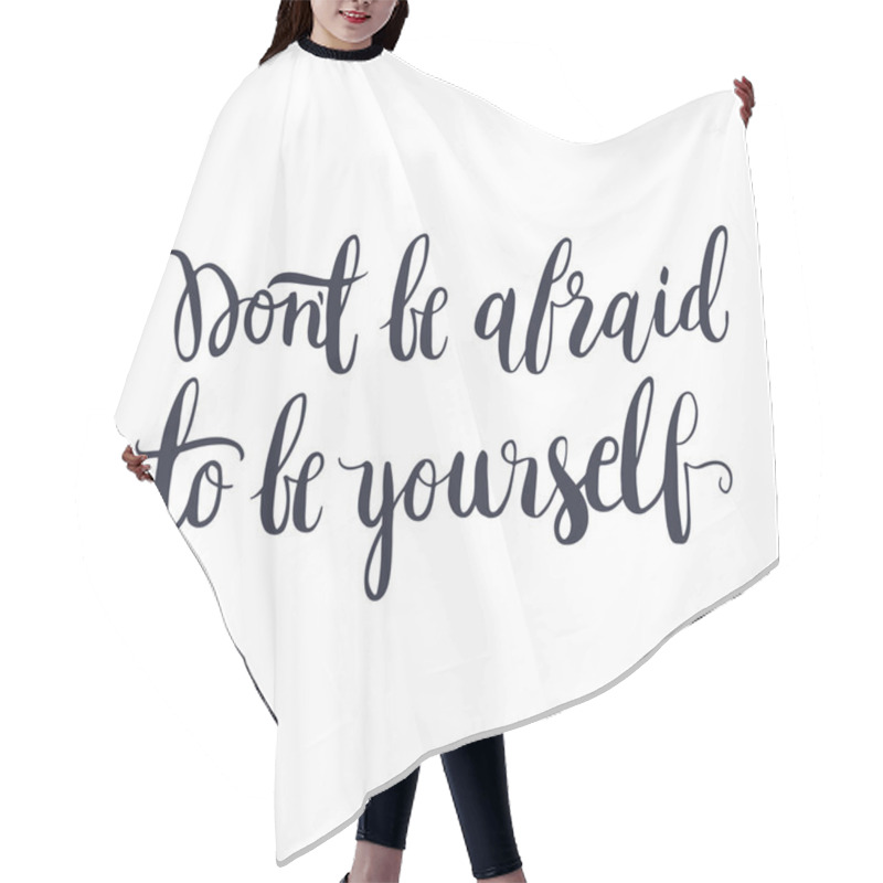 Personality  Motivating, Inspirational Lettering, Quote Hair Cutting Cape