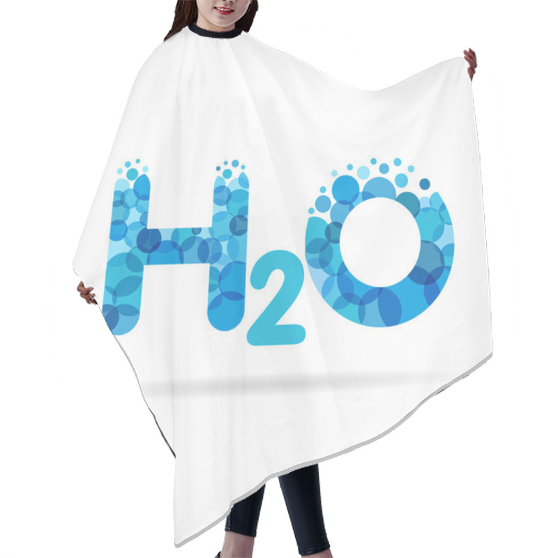 Personality  H2O Water Logo Hair Cutting Cape