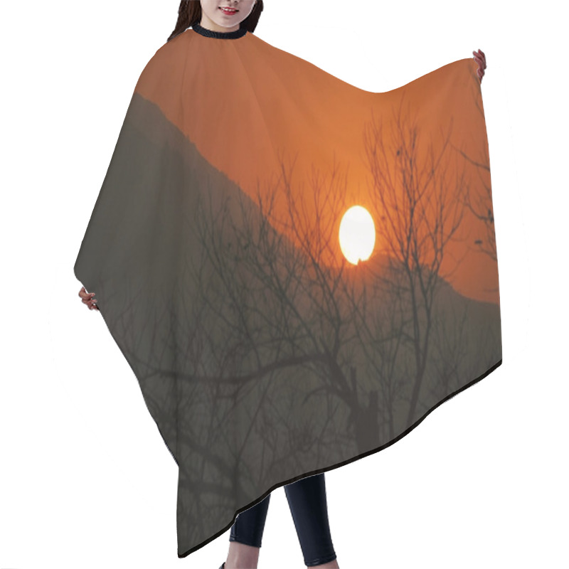 Personality  Scenery Of Sunset Hair Cutting Cape