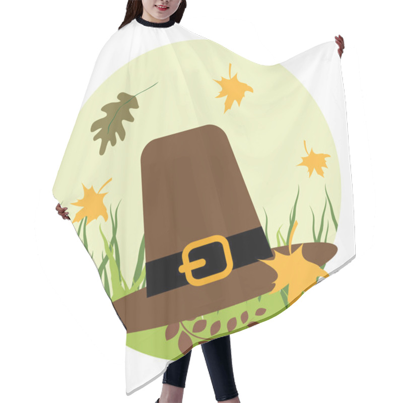 Personality  Pilgrim's Hat On The Grass Hair Cutting Cape