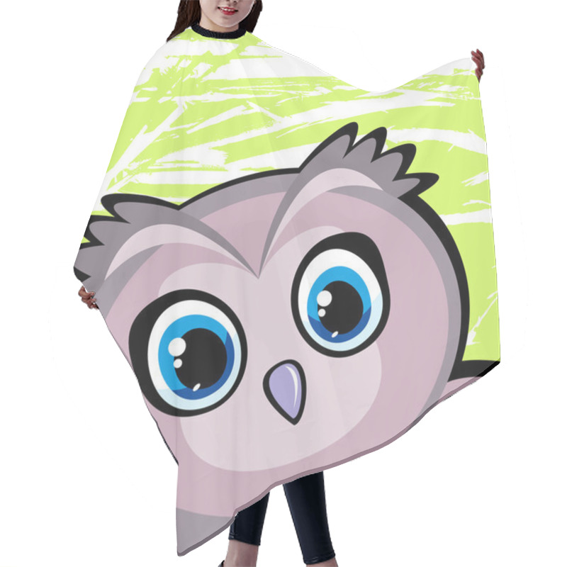 Personality  Cartoon Funny Owl Hair Cutting Cape