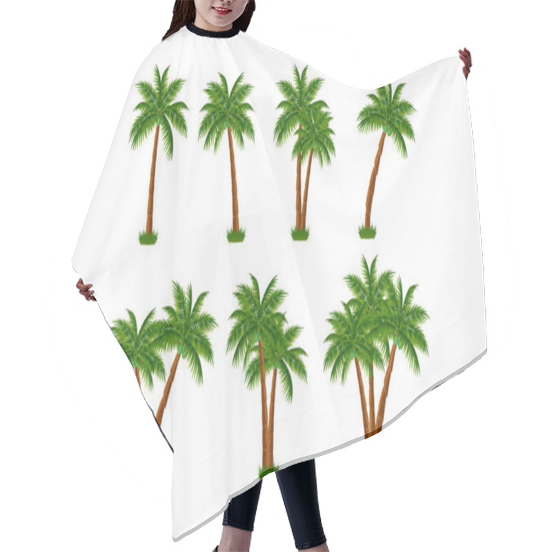 Personality  Cute Coconut Tree Shape Collection Hair Cutting Cape