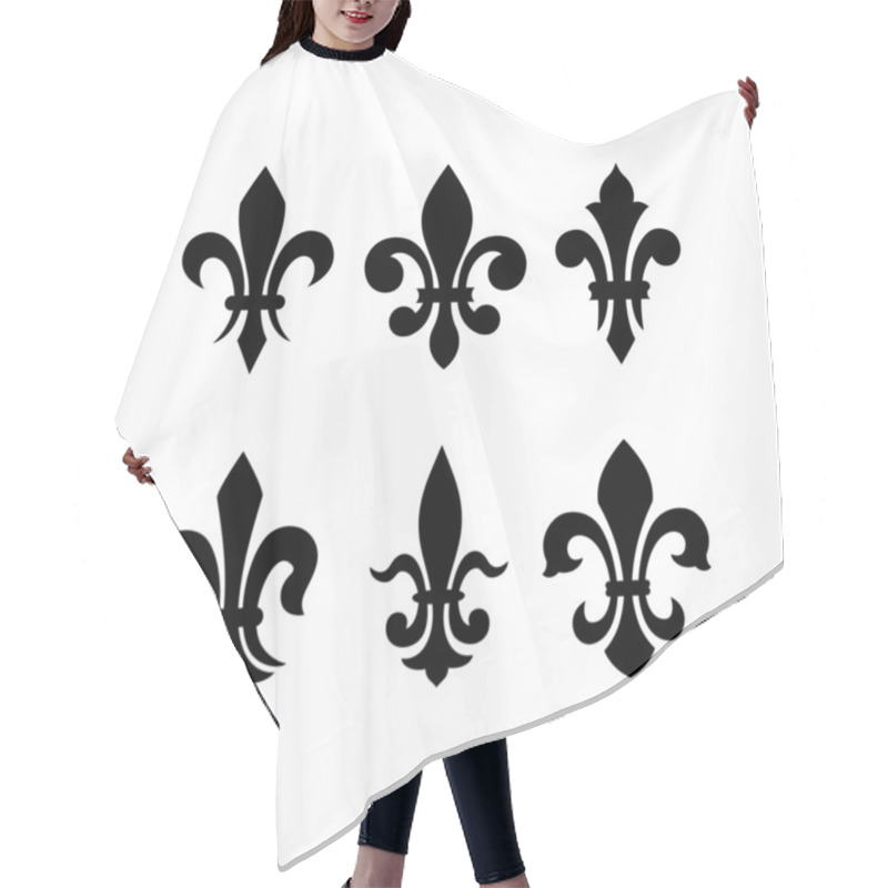 Personality  Heraldic Symbol Fleur De Lis Hair Cutting Cape