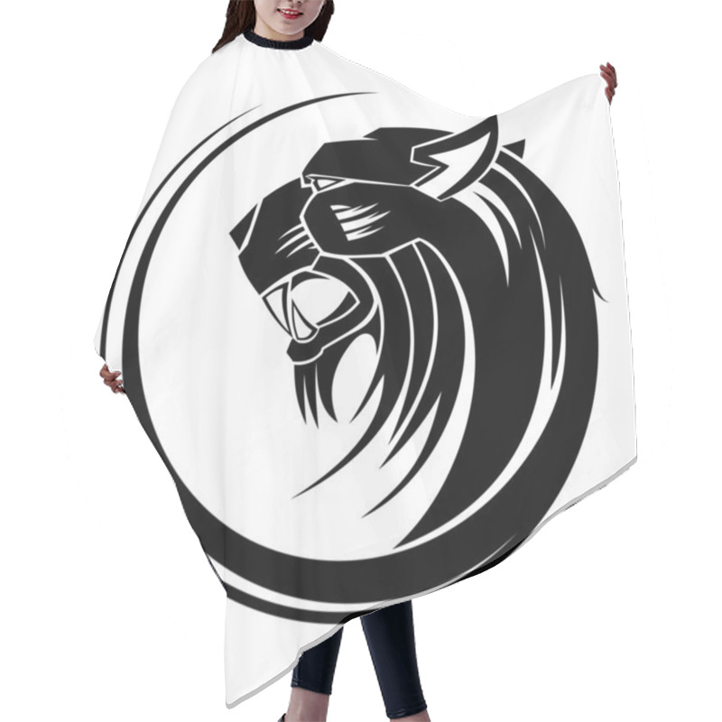 Personality  Lion Circle Tribal Tattoo Art. Hair Cutting Cape