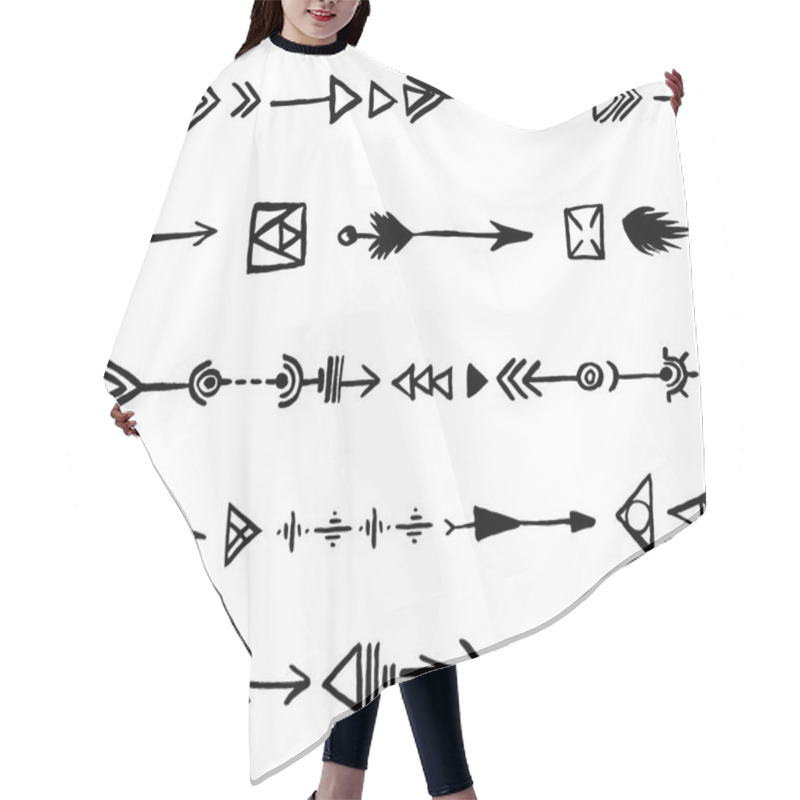 Personality  Seamless Tribal Pattern Hair Cutting Cape