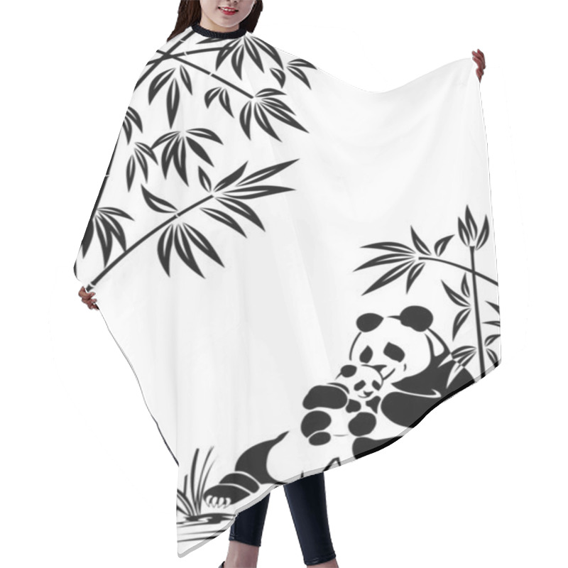 Personality  Panda Hair Cutting Cape