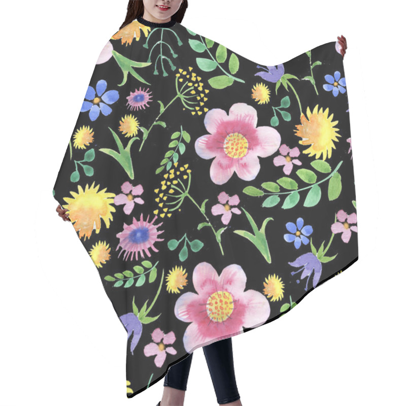 Personality  Beautiful  Pattern  Flowers Hair Cutting Cape