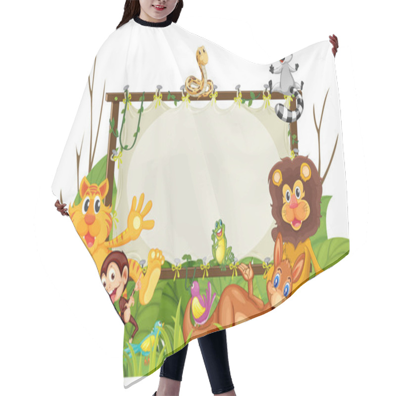 Personality  Various Animals Hair Cutting Cape